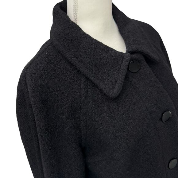 SPENCE Blazer Jacket Womens Small Black Retro Style Lady Coat Career Preppy - Picture 8 of 10